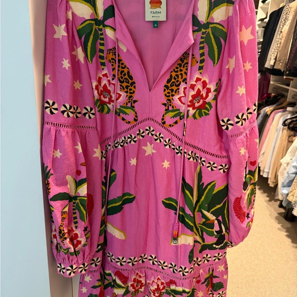 Farm Rio Pink Safari dress